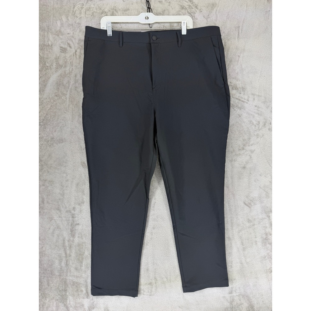 Banana Republic Mens Black Flat Front Performance Pants 40x30‎ 1557516